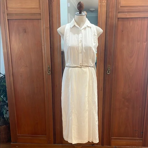 Vintage Cream Midi Dress - Picture 14 of 14